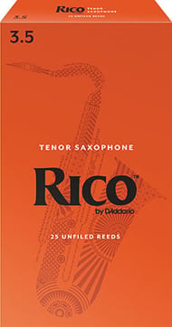 Rico Tenor Saxophone Reeds #3.5 Box of 25 Reeds